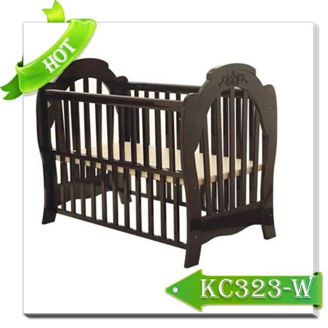 Luxury Fashion Design Wooden Baby Cot Bed, KC323-W