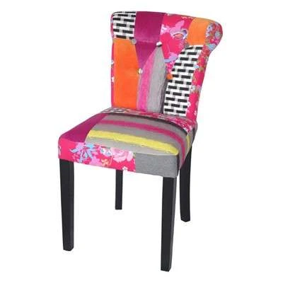 Best Long Back Patchwork Chair Living Room Home Furniture, PC015