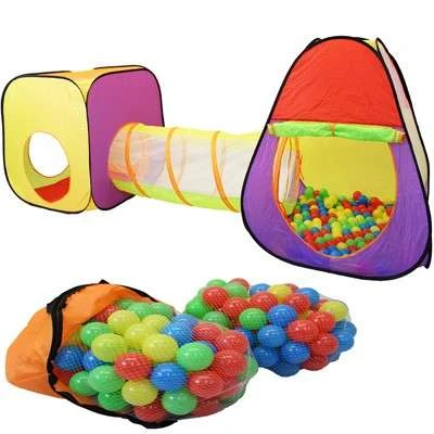 Popular 3 in 1 Baby Play Tent with Tunnel, BB111
