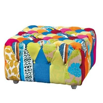 Large Patchwork Stool Factory Directly, PC099