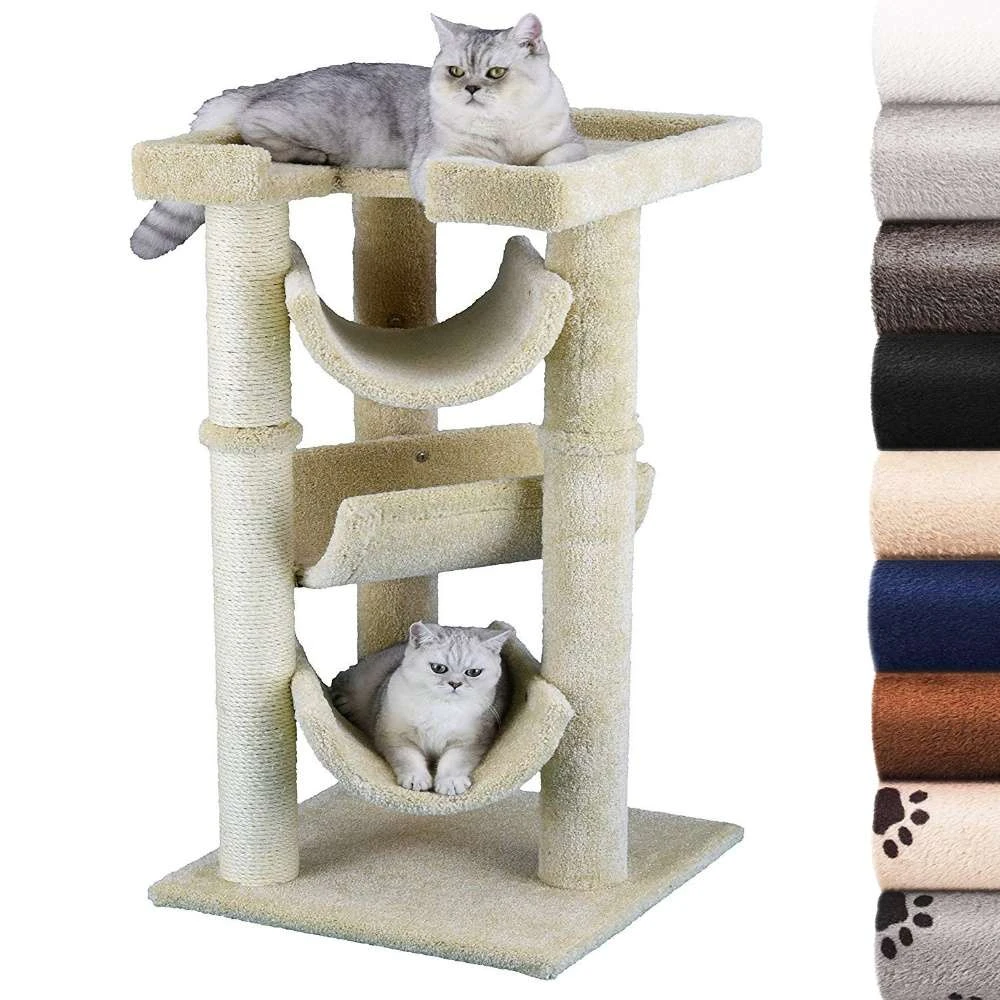 Large Carpeted Cat Tree with Scratching Post, CATA1929
