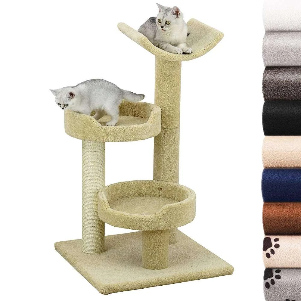Premium Carpeted Cat Tree with Scratching Post, CATA1927