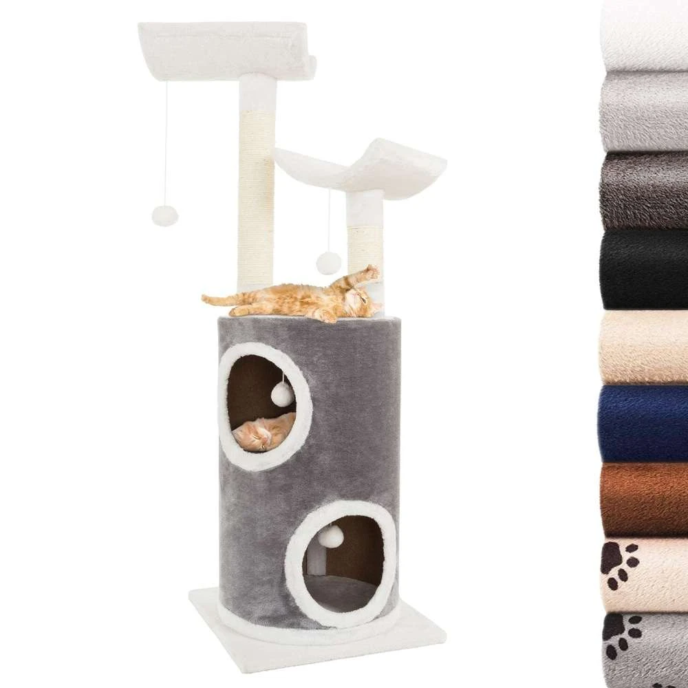 Cylinder Cat Tree House with Toys, CATA2002